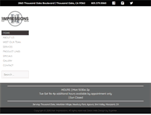 Tablet Screenshot of hairimpressionssalon.com